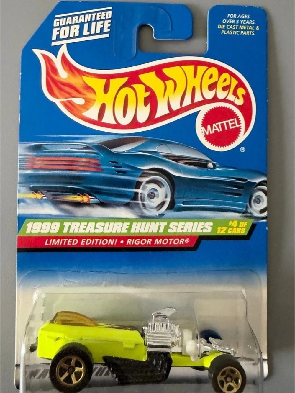 Hot Wheels Rigor Motor 1999 Treasure Hunt Die-Cast Car